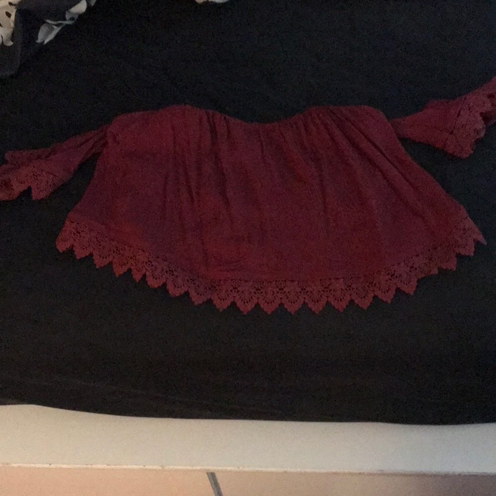 Off the Shoulder Crop Top - Charlotte Russe